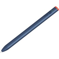 Logitech Crayon Digital Pencil for iPad models with USB-C ports featuring Apple Pencil Technology, Anti-roll Design, and Dynamic Smart tip.